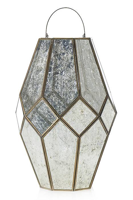 13" X 13"x 19" Audrey Lantern (Mirror)