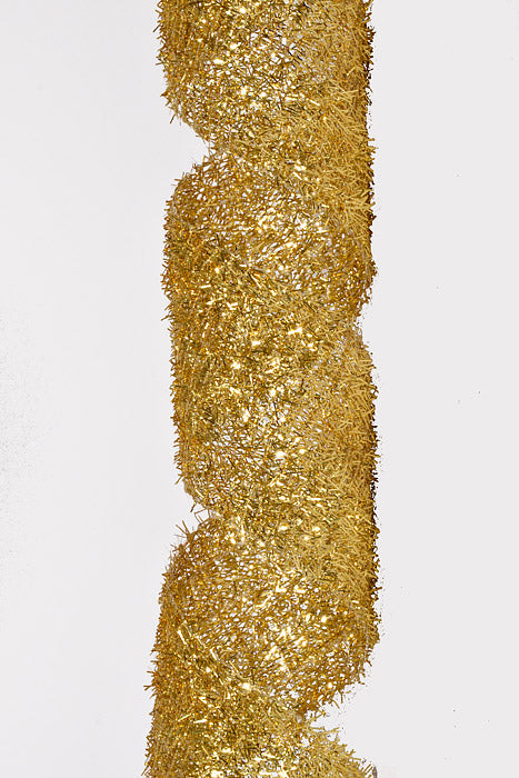 2.5" X 10Yds Wired Long Confetti Metallic Ribbon Gold