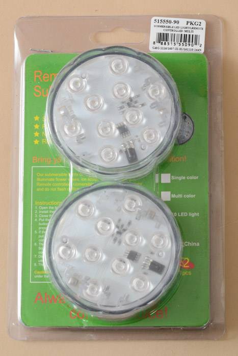 Submersible Led Lights Remote Controlled Multi