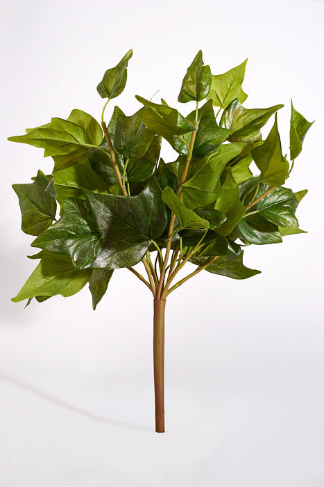 17" Artificial Garden Ivy Bush Green