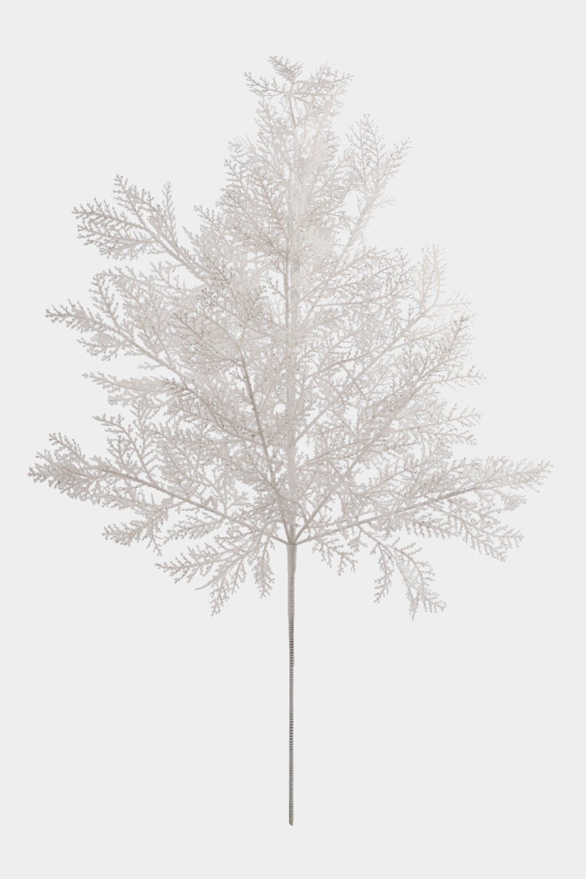 26" Glitter Pine Stem White