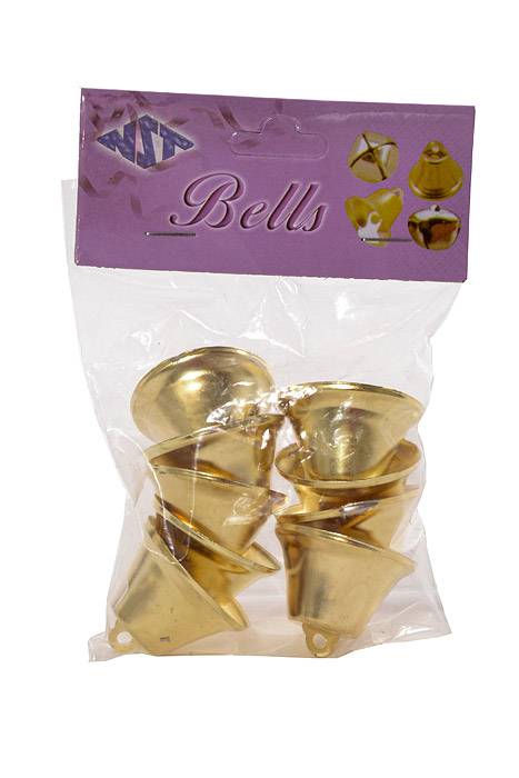 1 1/2" Bells Gold Pkg/9