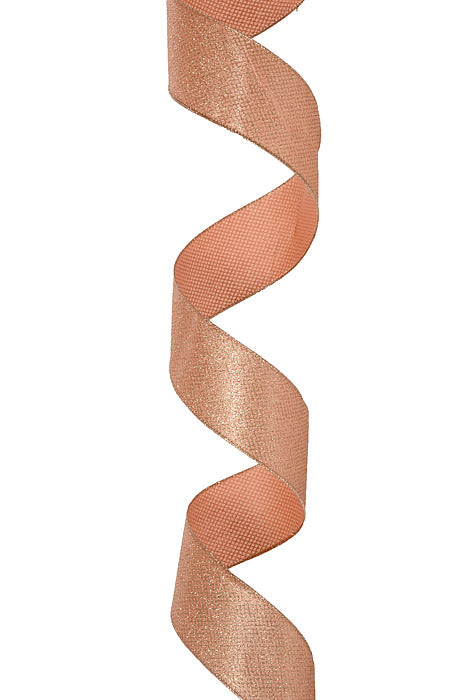 2.5" X 50Yds Wired Dalina Ribbon Rose Gold