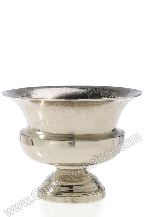 15" X 11" Metal Titus Urn Silver