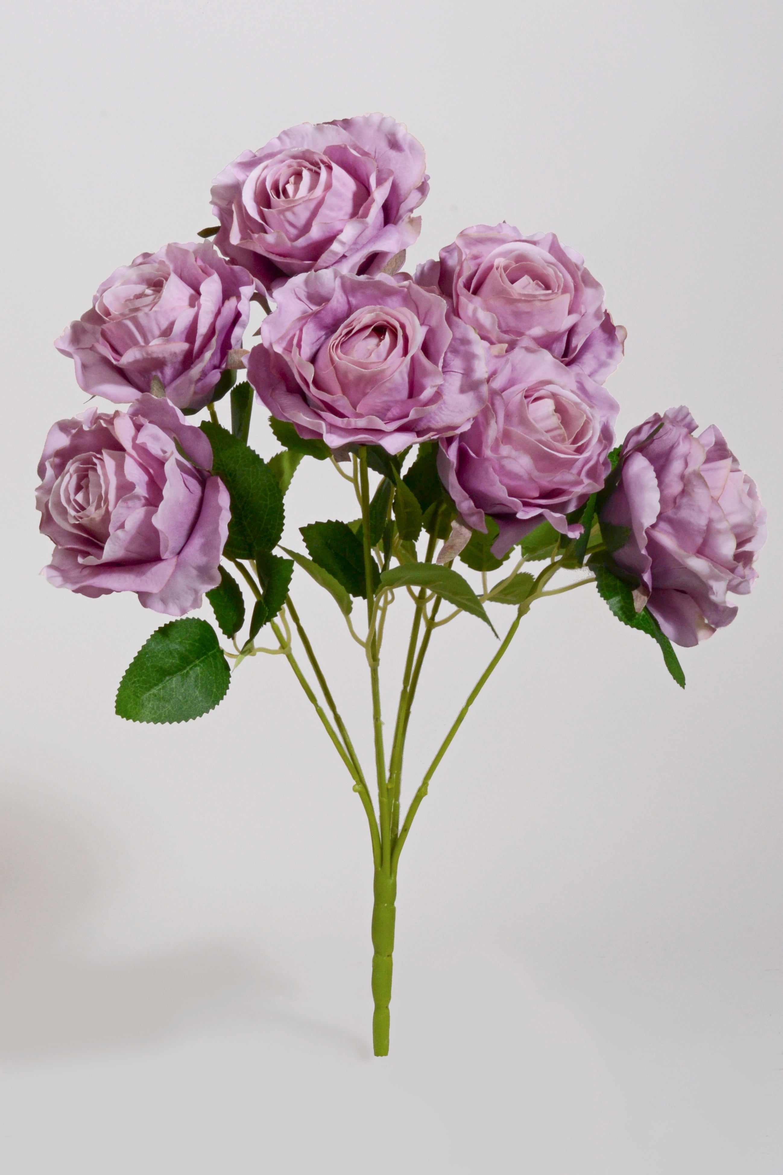 19" Silk Rose Bush Lavender