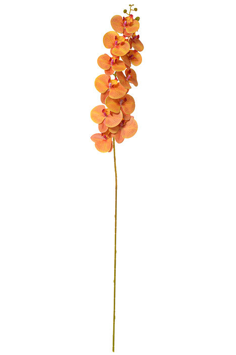 45" Silk Phalaenopsis Spray Orange/Fuchsia