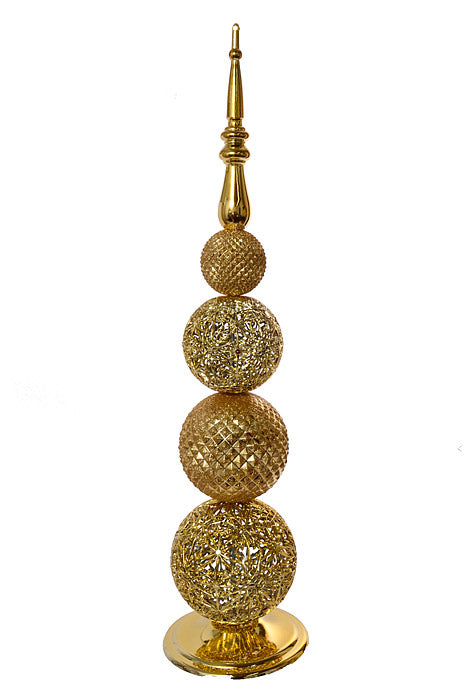 36.5" Finial Ornament Tabletop Gold