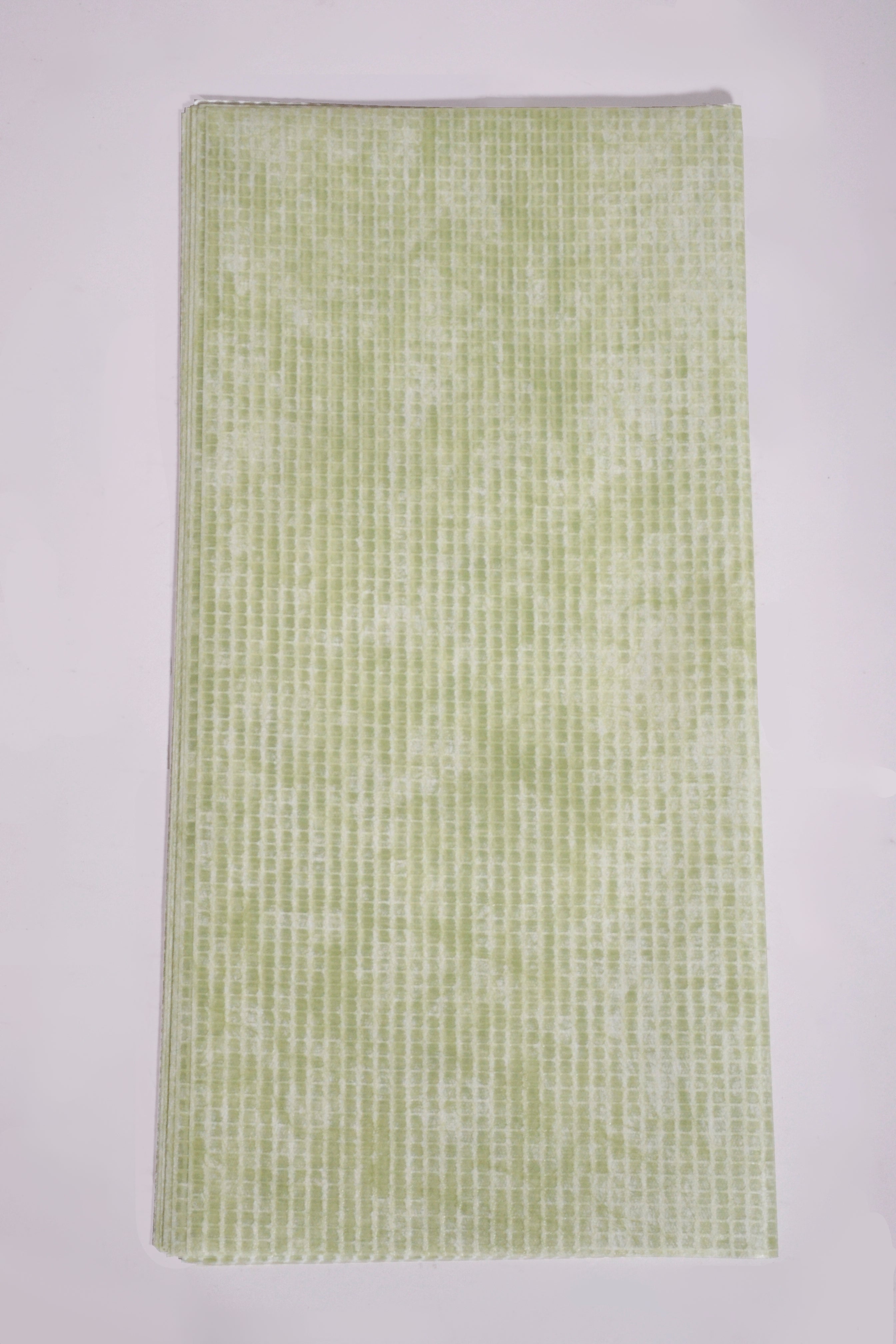 22.5" Flower Wrap Paper Lime Green Pkg/15