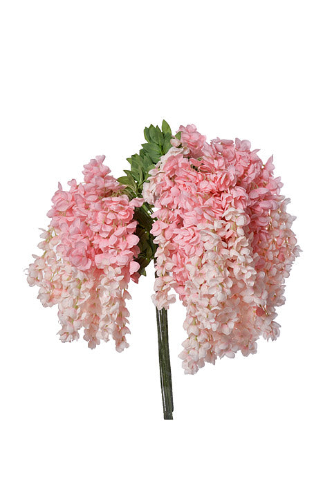 39.5" Silk Wisteria Hanging Spray Pink Two Tones Pkg/12