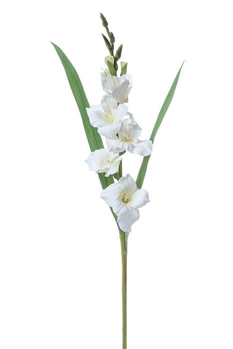 33" Silk Gladiolus Spray Cream