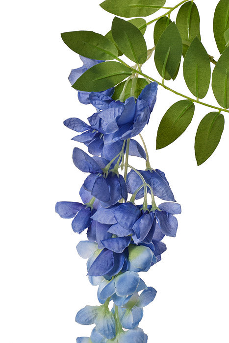 39.5" Silk Wisteria Hanging Spray Blue Two Tones Pkg/12