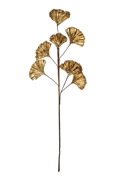 29" Gingko Jewel Spray Light Gold