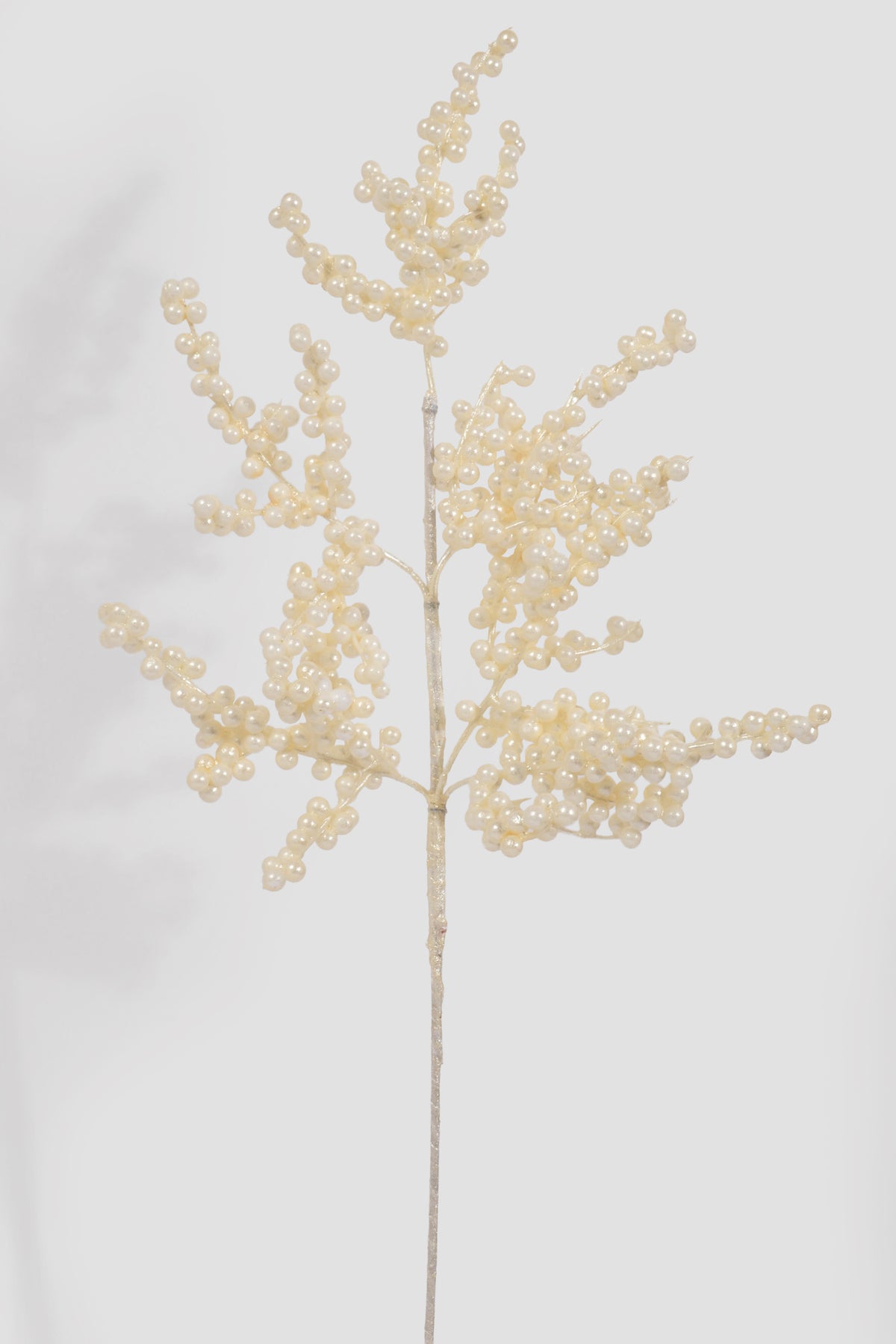 26" Pearl Twig Spray White