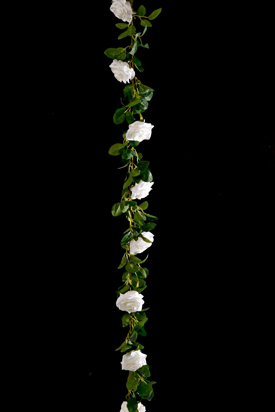 5.7FT Silk Rose Garland White