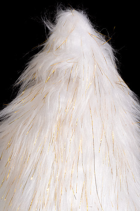 26" Christmas Cone Tree White/Gold