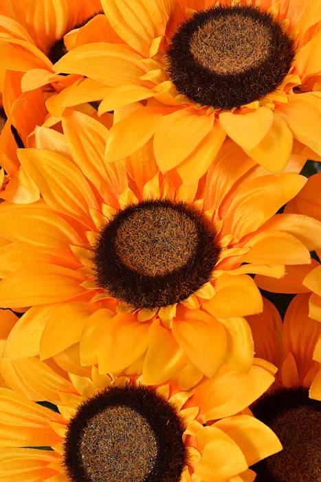 20" Silk Sunflower Bush (Golden Yellow)