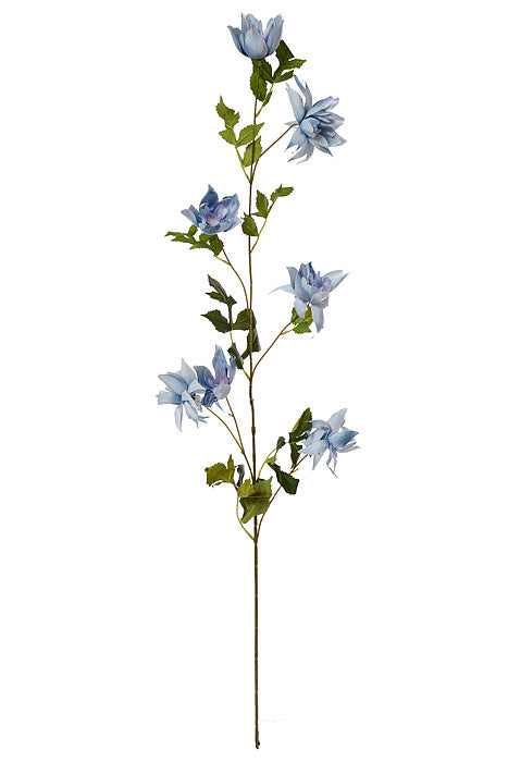 42.5" Silk Rose Myrtle Spray Blue