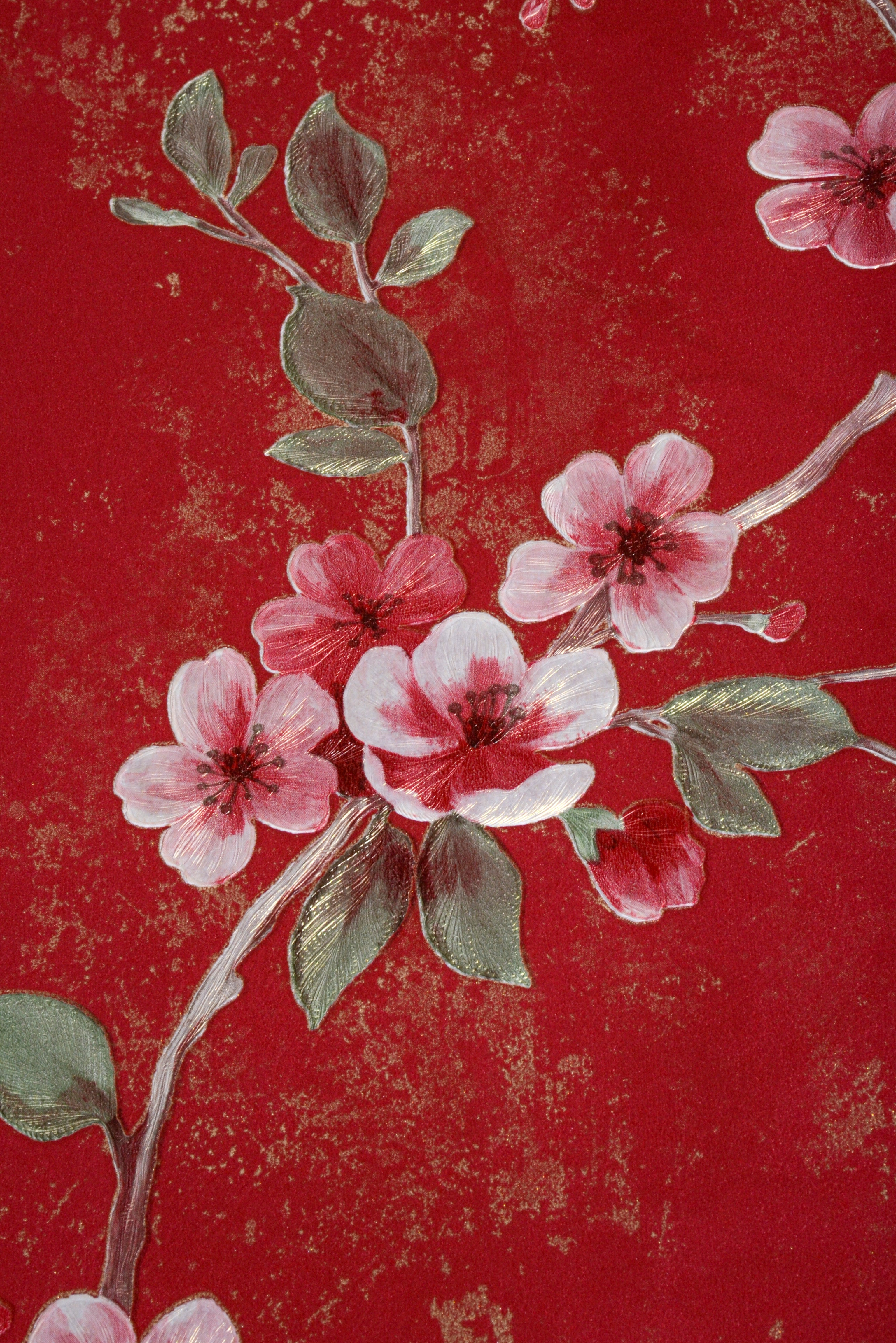 21" x 21" Flower Packaging Paper Red Pkg/10