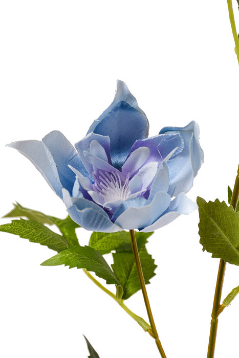 42.5" Silk Rose Myrtle Spray Blue