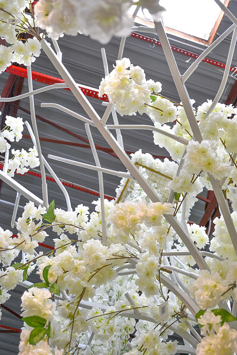 11Ft Metal Tree White