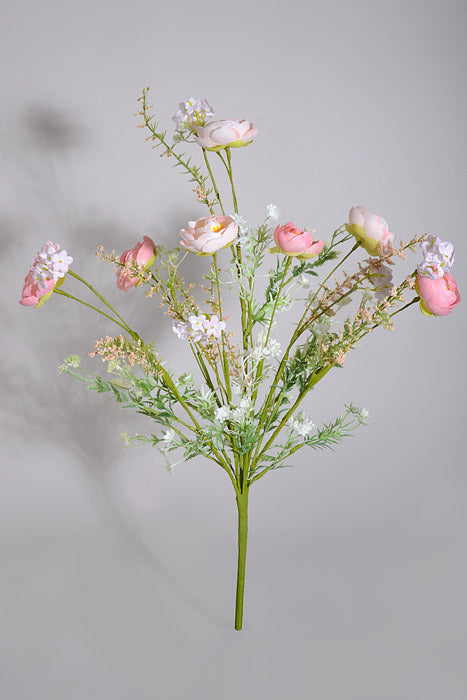 21.5" Silk Ranunculus Mixed Peach