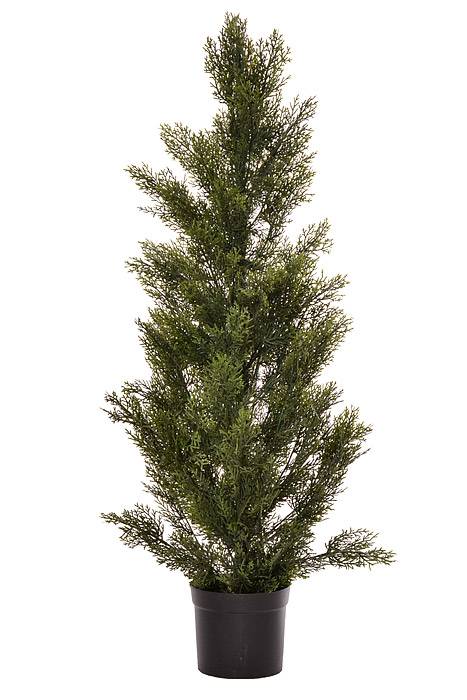 45" Cedar Topiary in a Pot Green