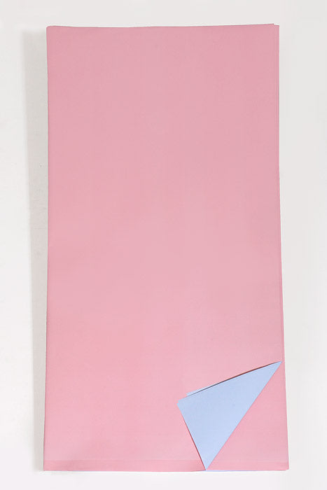 22.5" Two-Tone Waterproof Wrapping Paper Pink/Light Blue Pkg/20