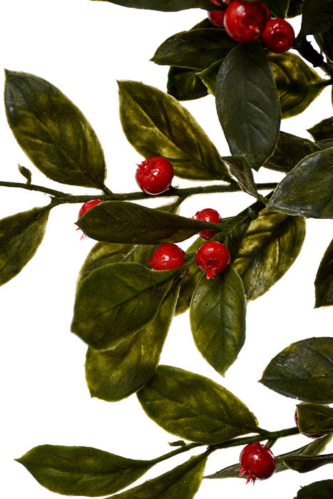 24" Berry Wreath Red/Green