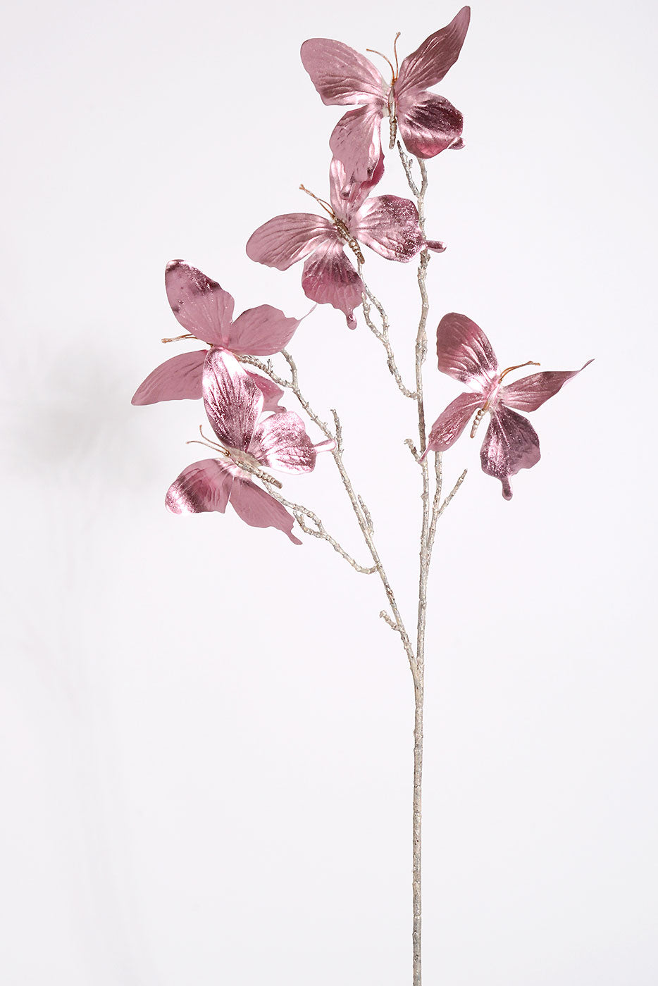 31" Metallic Butterfly Spray Lavender/Pink