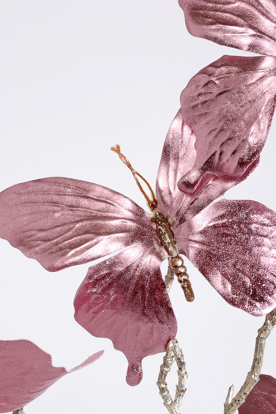 31" Metallic Butterfly Spray Lavender/Pink