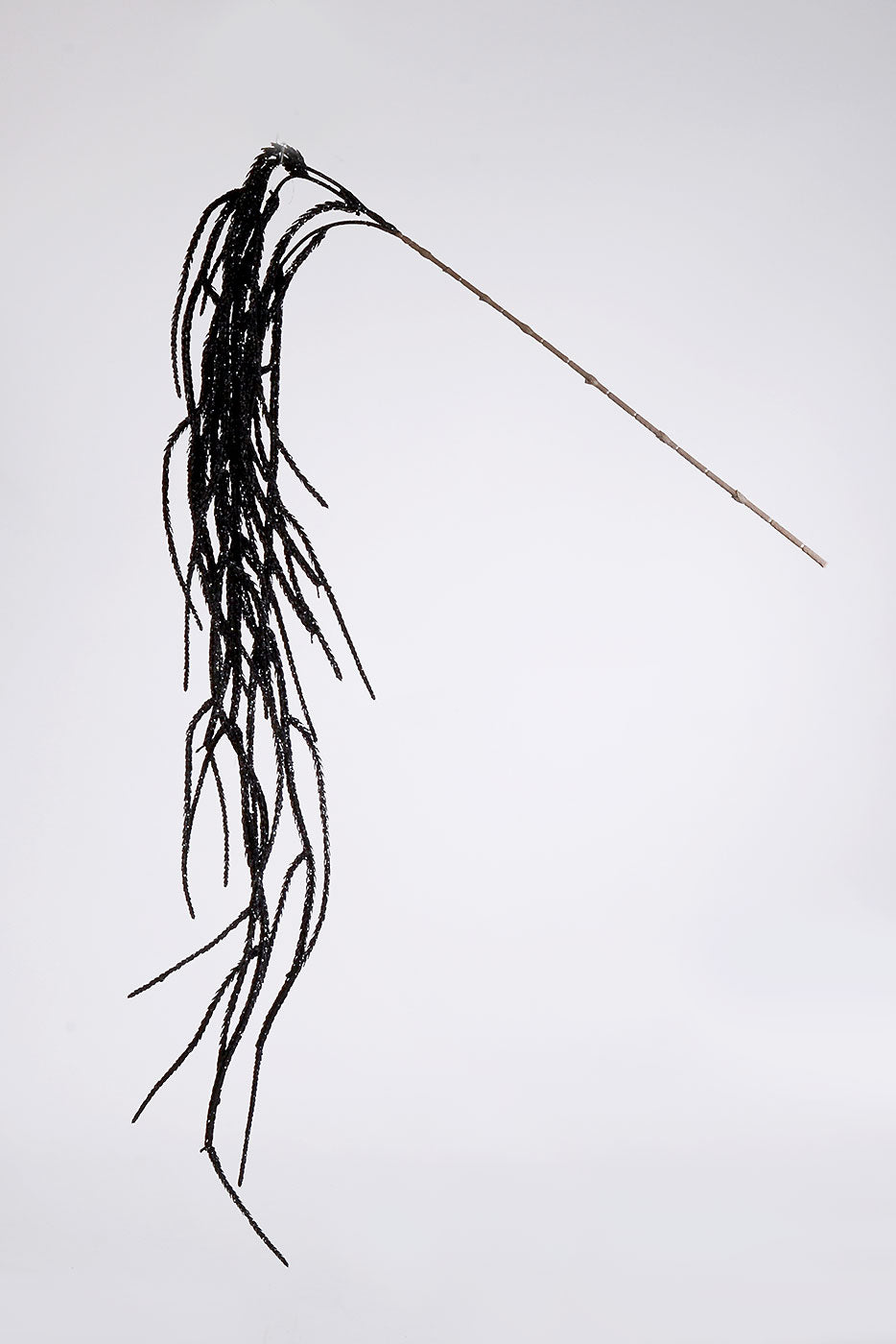 61" Glittered Amaranthus Hanging Spray Black