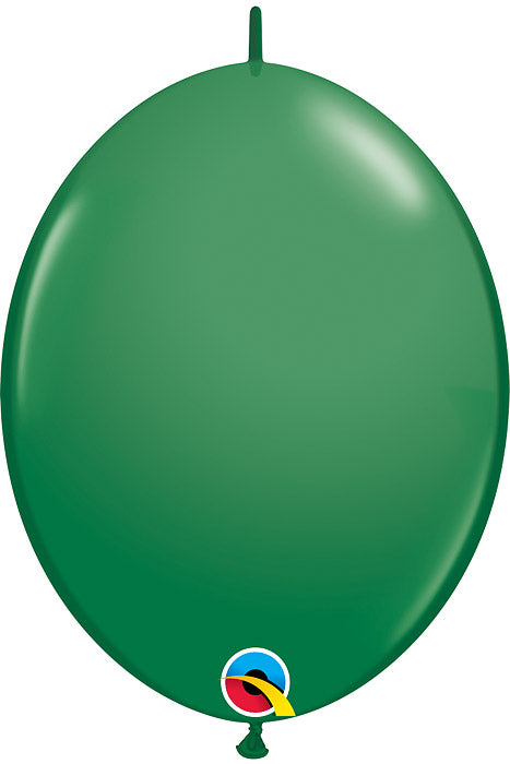 12" Quick Link Latex Balloon Green Pkg/50