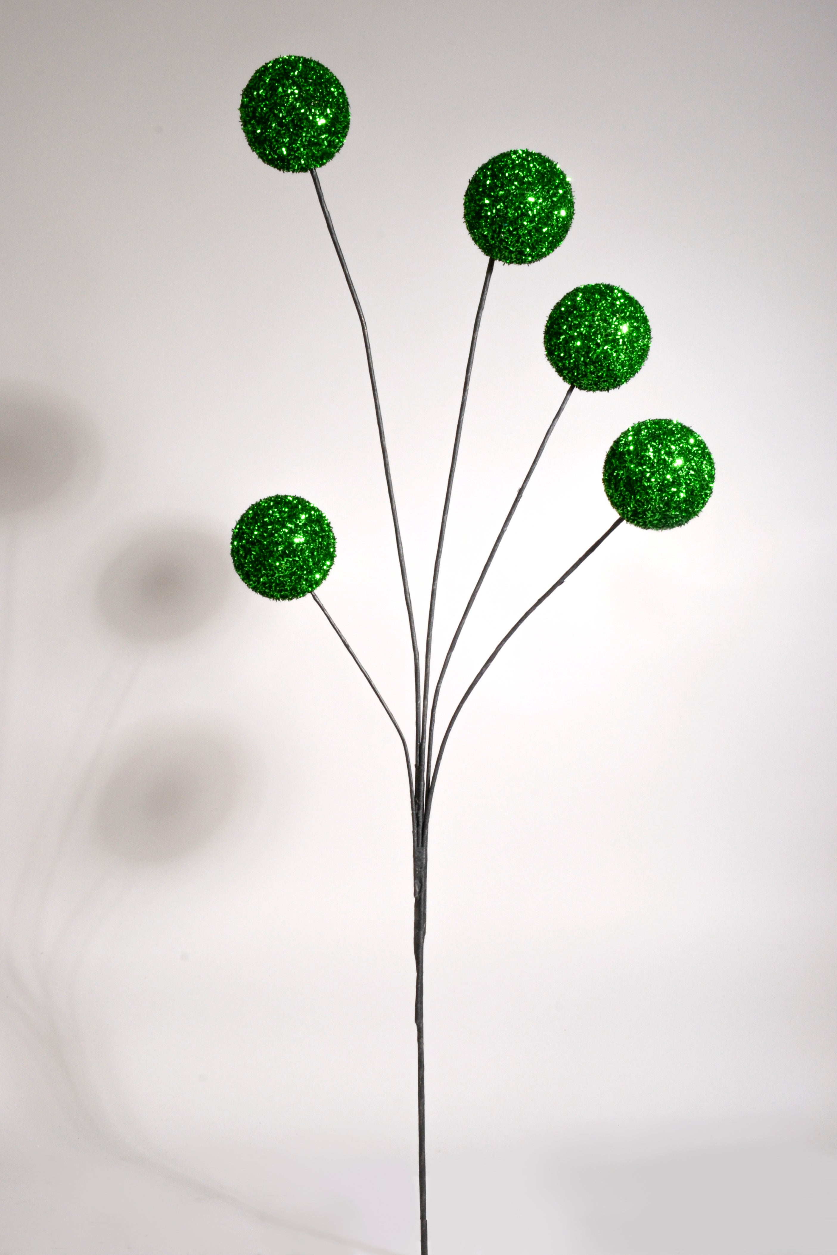 34.5" Glitter Ball Spray Green