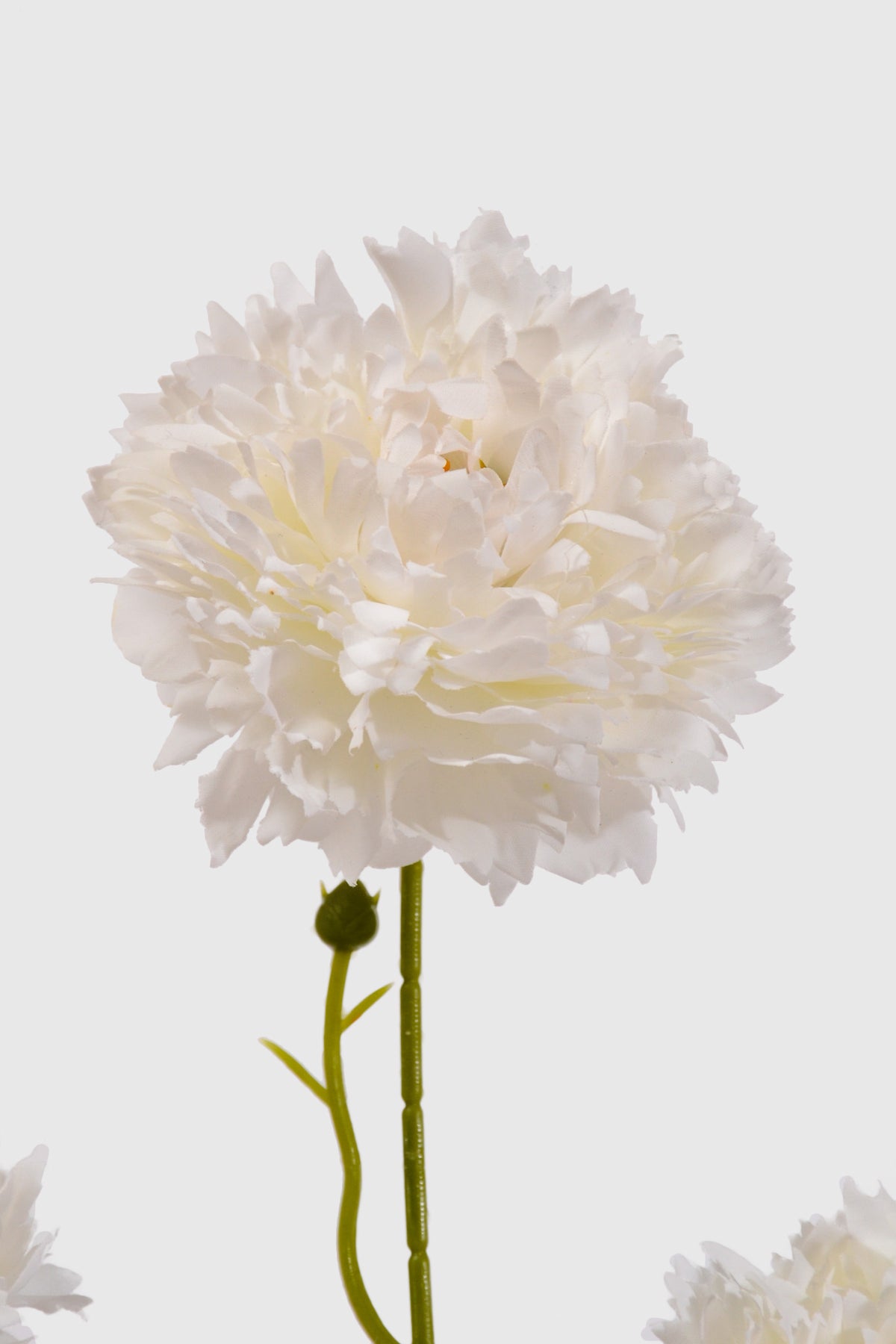 33" Silk Peony Spray White