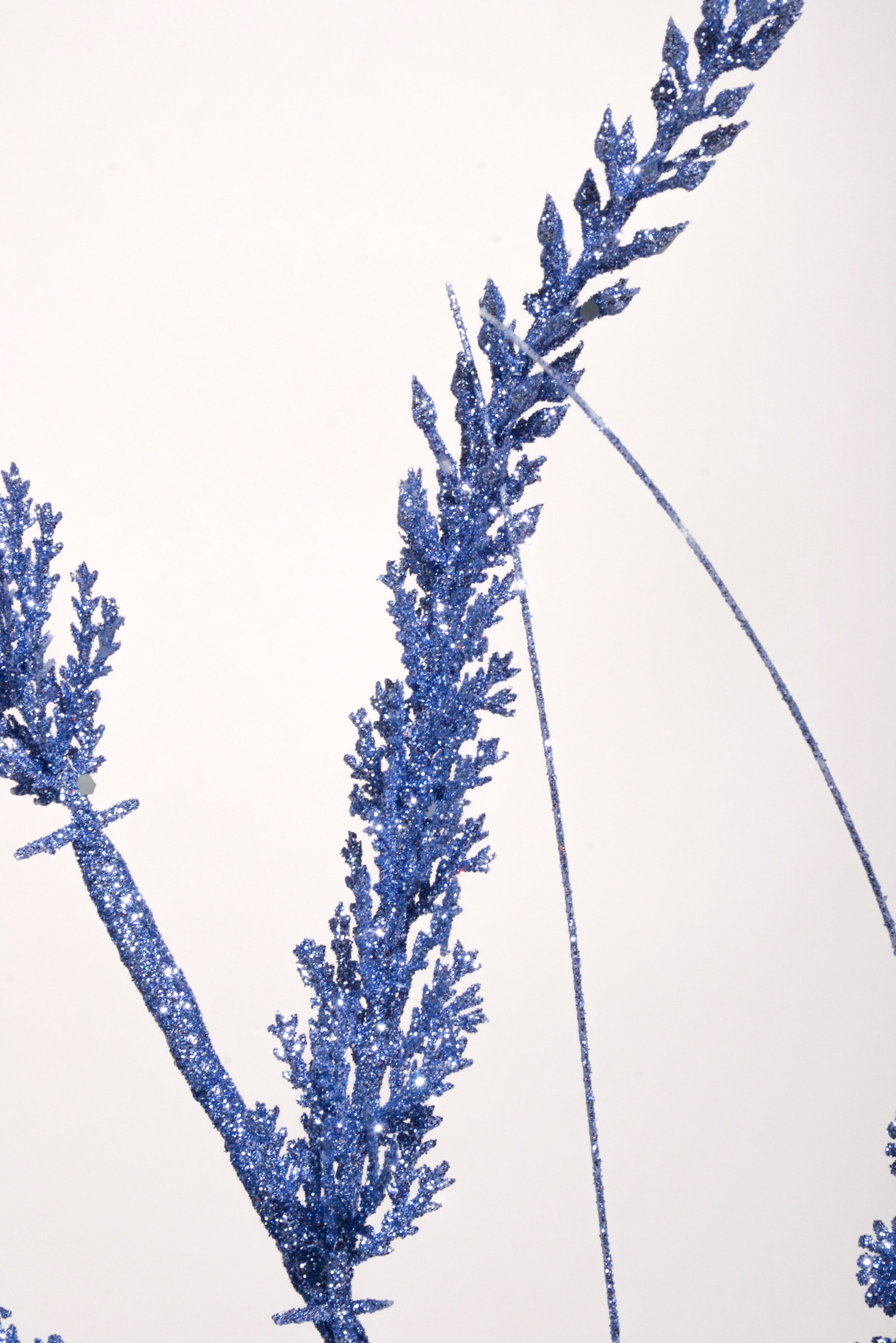 26" Glitter/Mica Triple Spike Grass Spray Royal Blue