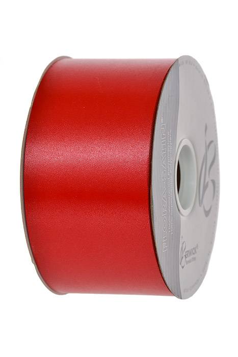 2-3/4" X 100 Yds Flora Satin Hot Red