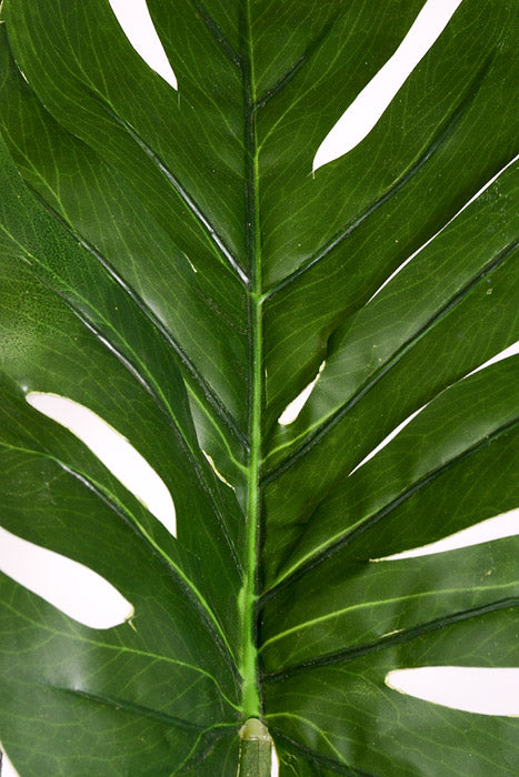 5Ft Artificial Monstera Leaf Tree In Pot Green