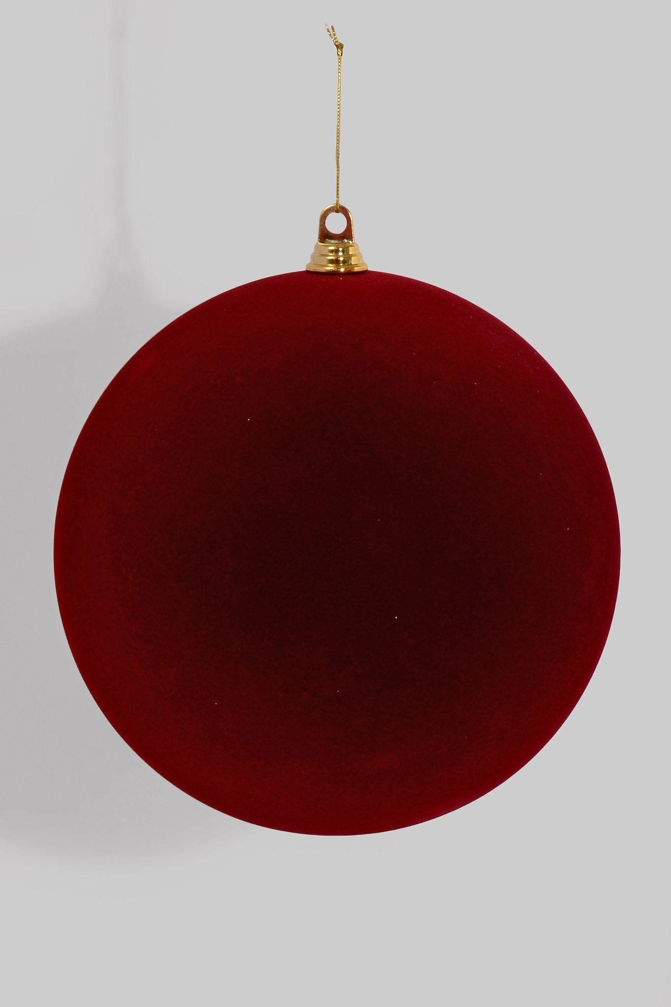 300MM Velvet Ornament Ball Burgundy
