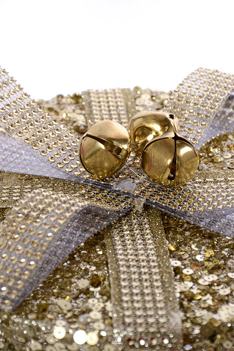 7.5"-10.5" Sequin Gift Box Champagne Set/3