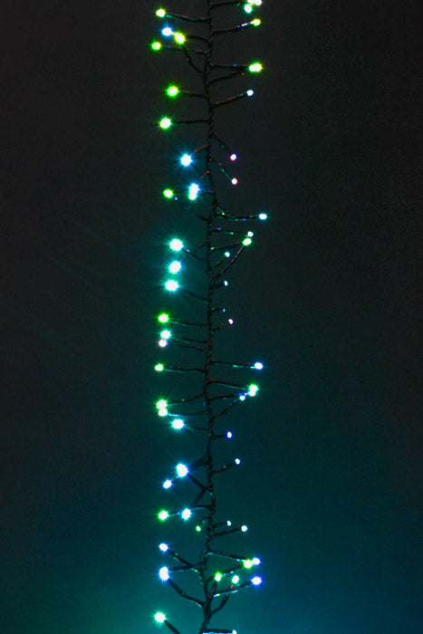 16Ft 480 Light Led Cluster Garland Color Changing