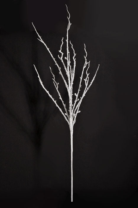 35" Ice Twig Branch White