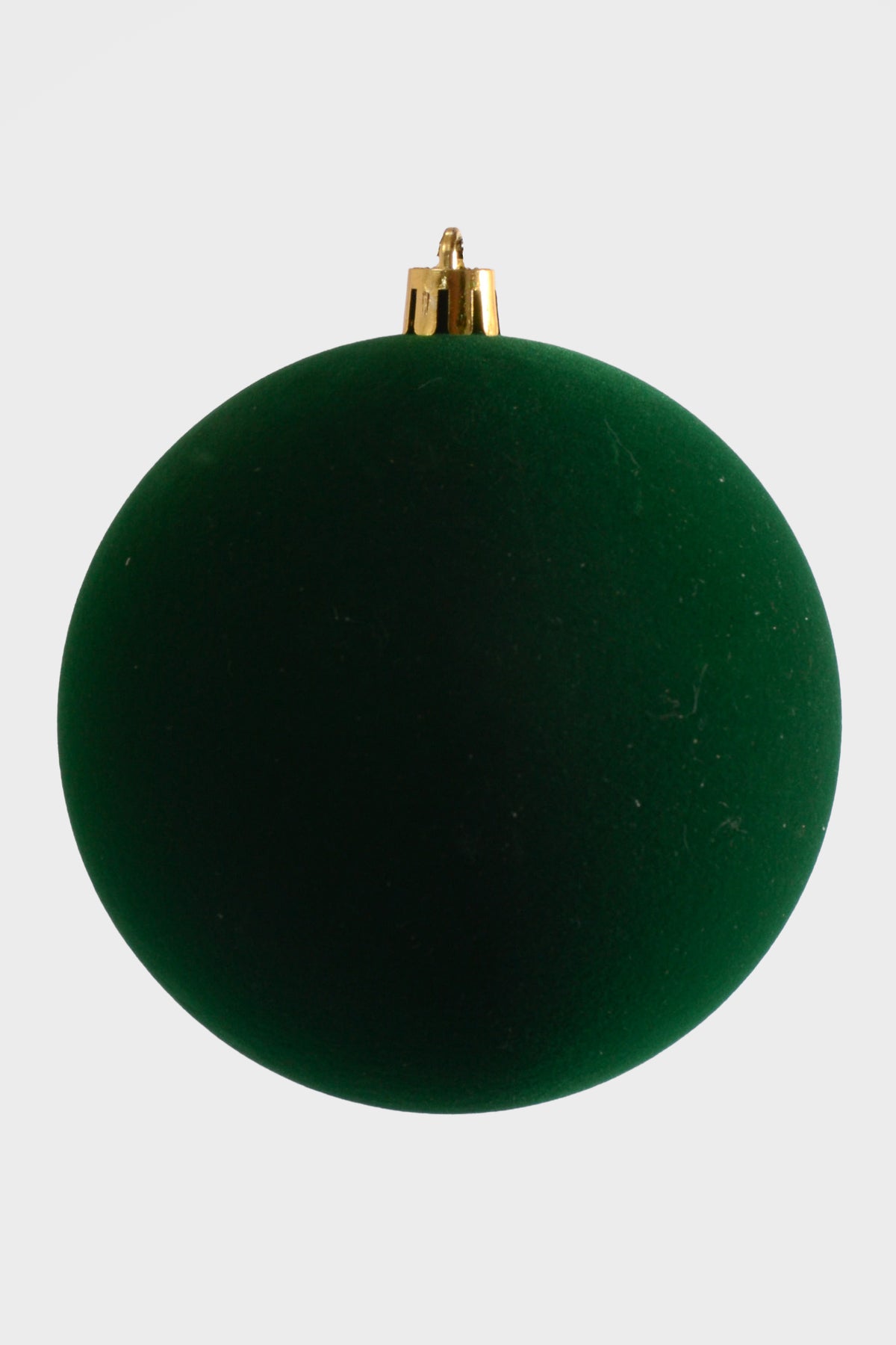 4" Velvet Ball Ornament Green Box/6