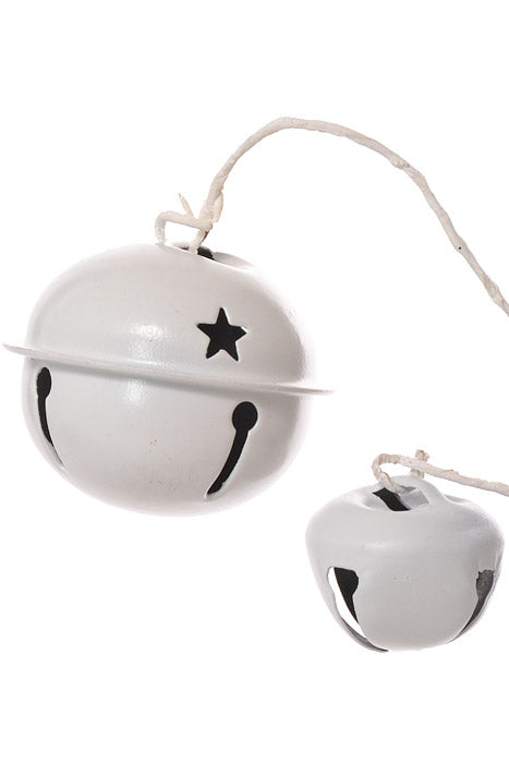 14" Jingle Bell Spray (White)