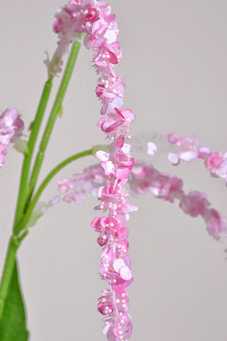 35.5" Artificial Amaranthus Hanging Spray Pink