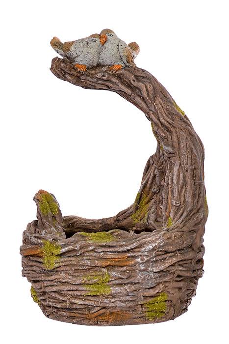 12.5" X 12.25" X 18.5" Vine Pot Natural