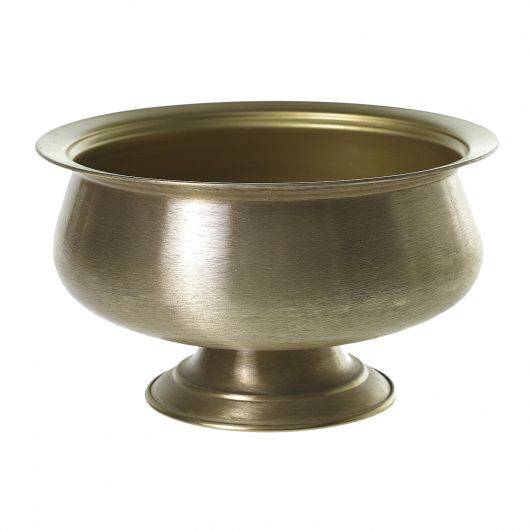9.75" X 5.75" Fiona Metal Compote Gold