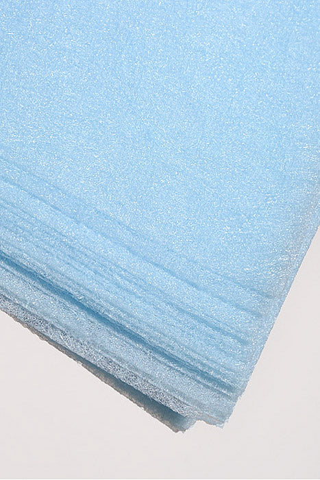 22.5" Non-Woven Fiber Tissue Sheet Light Blue Pkg/15