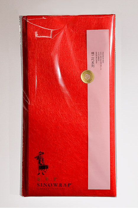 22.5" Non-Woven Fiber Tissue Sheet Red Pkg/15