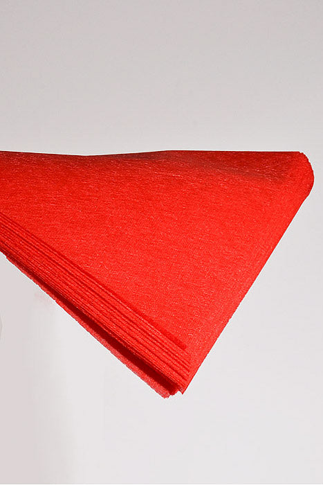 22.5" Non-Woven Fiber Tissue Sheet Red Pkg/15