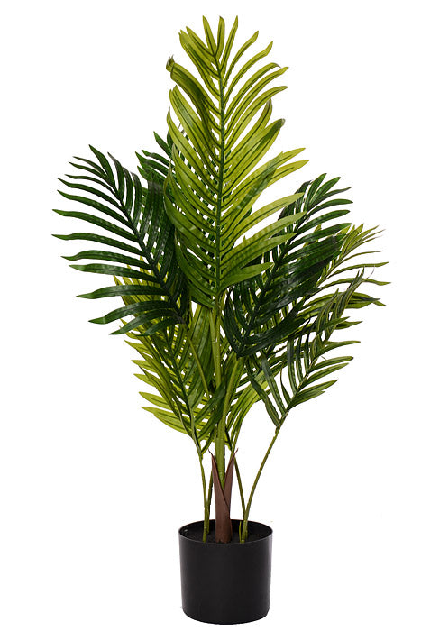 35" Areca Palm Tree In Plastic Pot Green